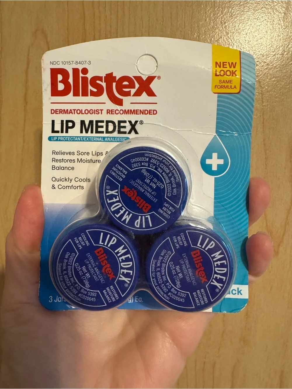 Blistex set dermatologist